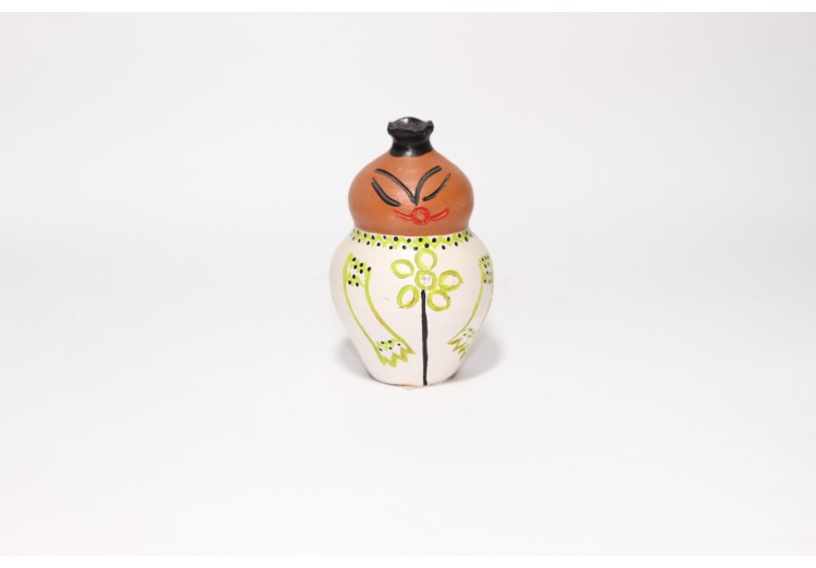 Puşculiţă ceramică pictată mică