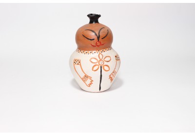 Puşculiţă ceramică pictată medie