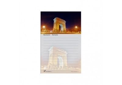 Blocnotes Arcul de Triumf vedere de noapte Blocnotes Arcul de Triumf vedere de noapte