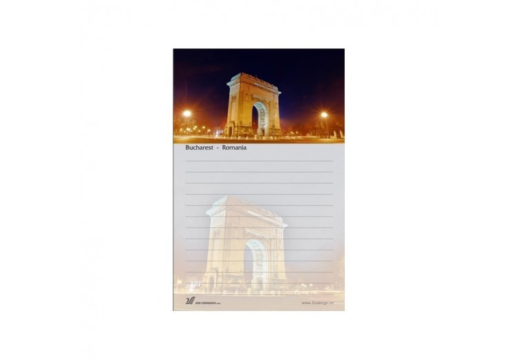 Blocnotes Arcul de Triumf vedere de noapte Blocnotes Arcul de Triumf vedere de noapte